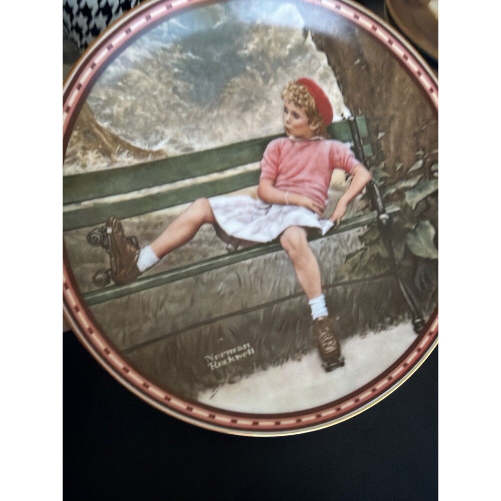 Norman Rockwell “Breaking the Rules” Collector Plate 1987 Knowles Certified